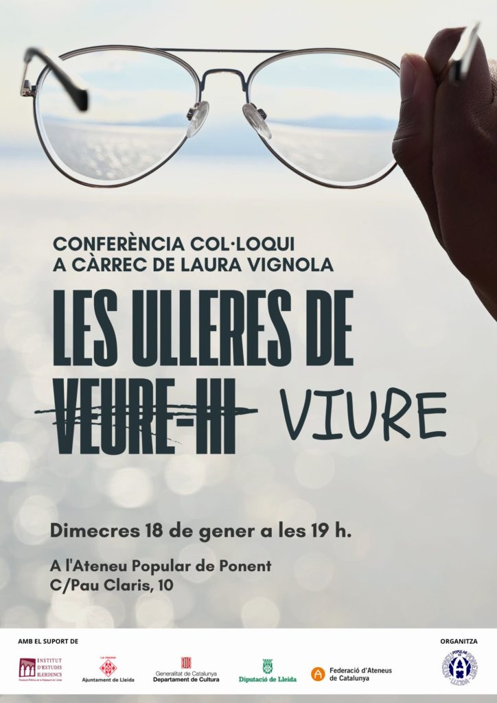 Conferència-col·oqui a càrrec de Laura Vignola. Dimecres 18 de gener a les 19h.