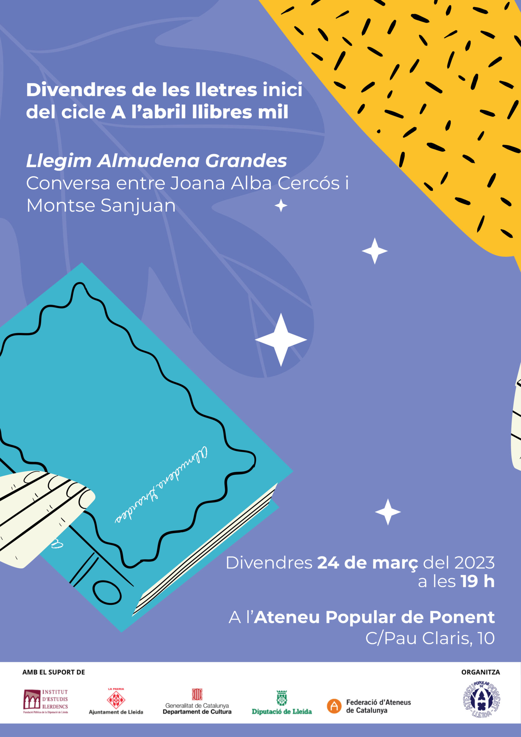 20230324 LlegimAlmudenaGrandes_Cicle a l’abril llibres mil_cartell