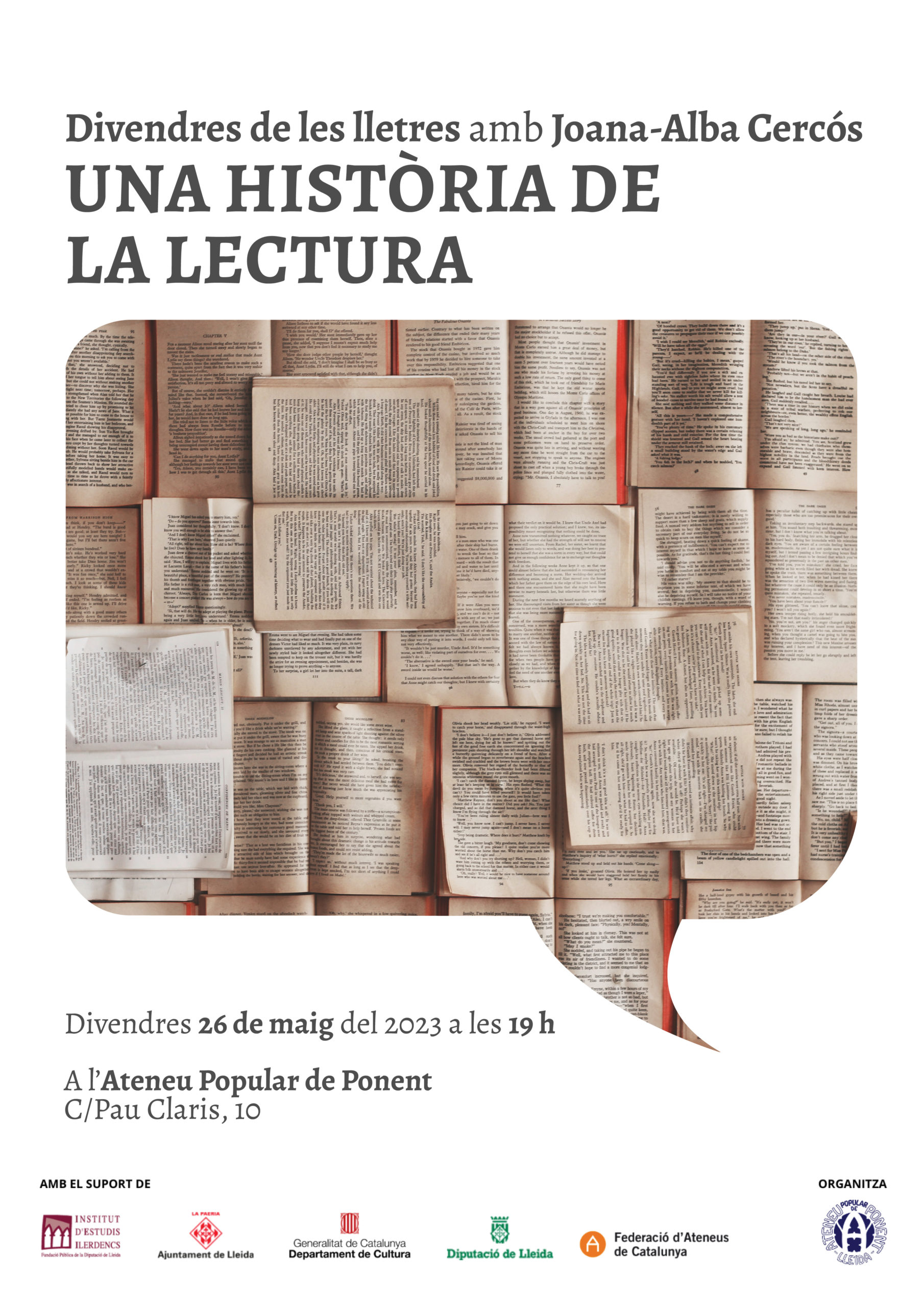 Divendres de les lletres ‘Una història de la lectura’