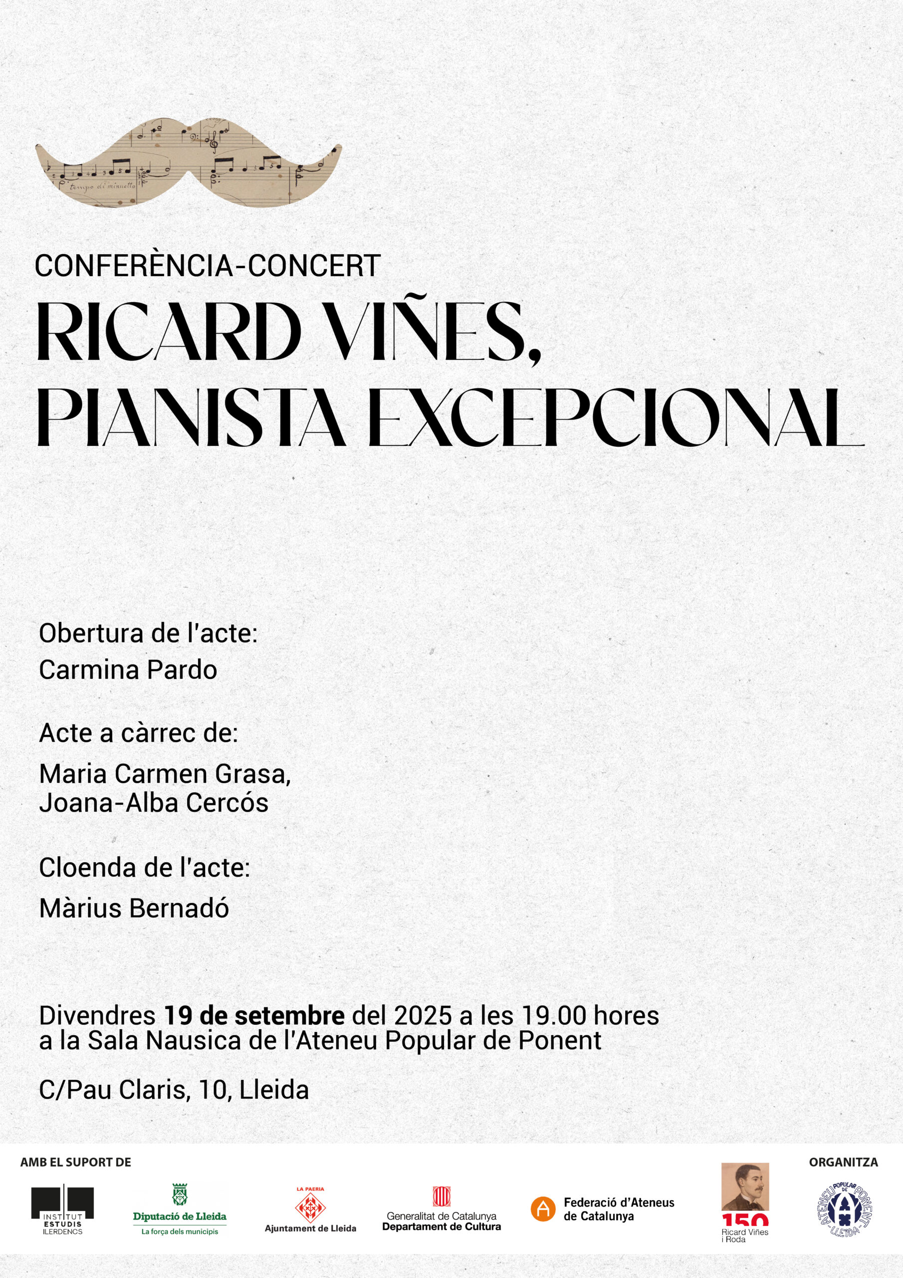 Cartell_Ricard Viñes pianista excepcional