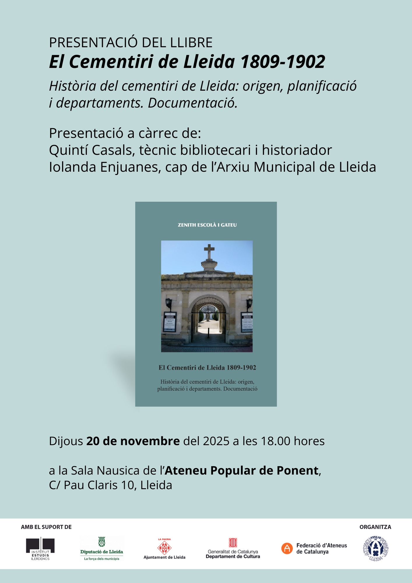 Cartell_El Cementiri de Lleida_Zenith Escolà