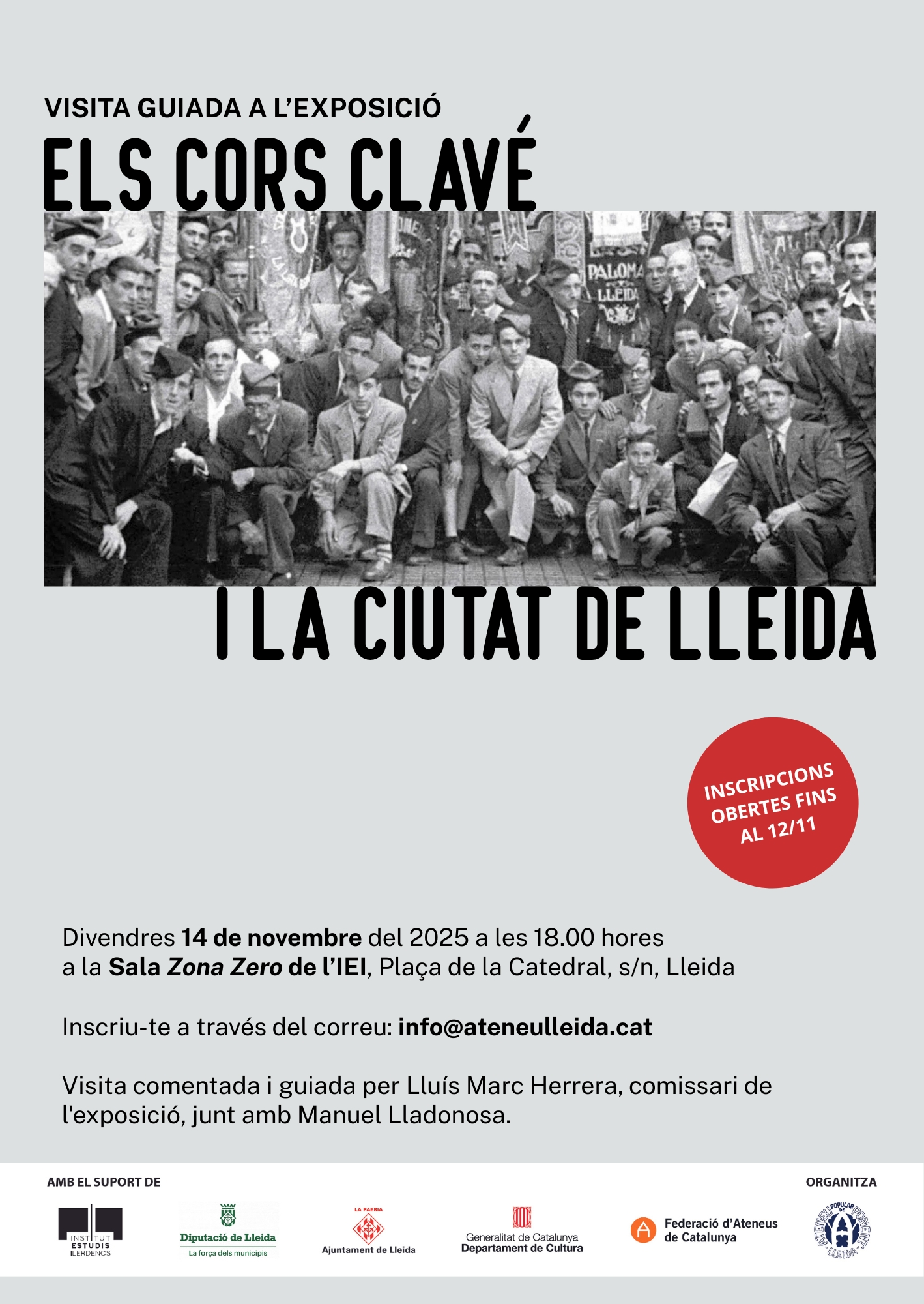 Cartell_Visita guiada exposició Cors Clavé IEI