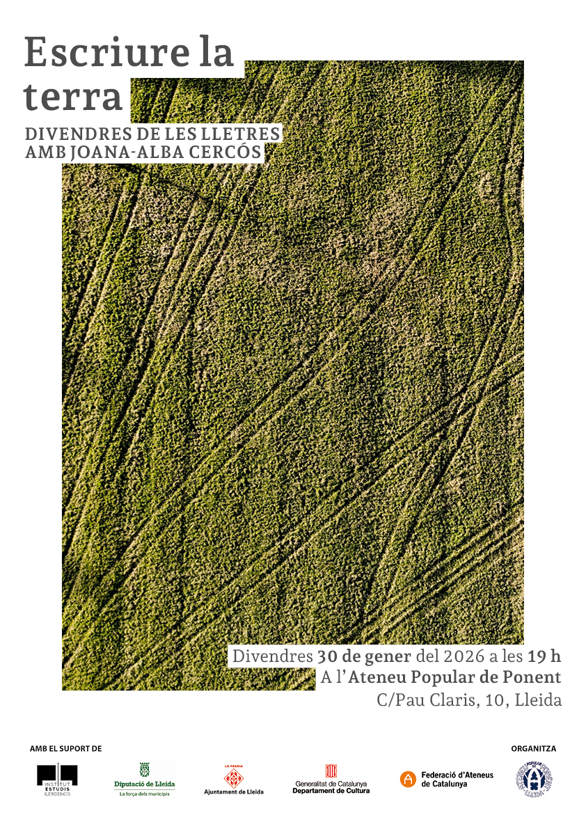 Cartell_Divendres de les lletres_Escriure la terra